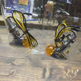X002ym7w5t Ccmotor2021 Vintage Motorcycle Bullet Turn Signals Amber Light For Harley-davidson