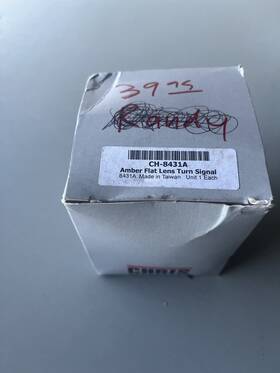 Ch-8431a Chris Products Amber Flat Lens Turn Signal 8431a For Harley