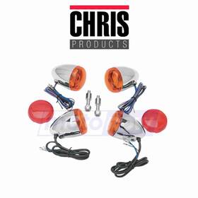 0zde Chris Products Mn/0zde Deuce-style Turn Signal Lamps For 1987-2003 Harley Davidson Xlh883hug Nf