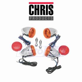 7jpw Chris Products Mn/7jpw Deuce-style Turn Signal Lamps For 1996-2003 Harley Davidson Xl1200s Ib