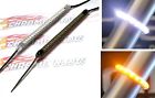 Chrome Glow Dual Color Razor Fork Led Motorcycle Turn Signals