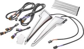 12200 Ciro Quill Fairing Light With Turn Signal For Harley-davidson Flhx Chrome