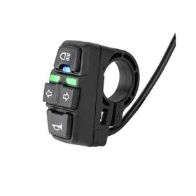 Switch-dk-336 Csbst Universal Ebike Light And Horn Switch Turn Signal 3 In 1 Black