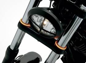 2040-0956 Custom Dynamics Truwrapz 360 Led Pair Amber Turn Signals 49mm Forks Harley