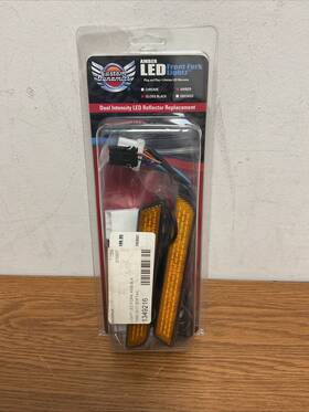 Custom Dynamics 2040-2651 Cd-fork-hd-ab Led Front Fork Lightz- Amber - Black