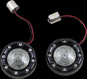 56-bs Custom Dynamics Probeam Bullet Ringz 1156 Rear Turn Signals Pb-br-rr