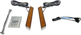 Cd-fork-ss6-ac Custom Dynamics Amber Led Turn Signal Fork Lights 2010-2013 Harley Flhx Fltrx