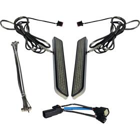Cd-fork-ss6-sc Custom Dynamics 2040-2658 Led Front Fork Lightz - Smoke Chrome