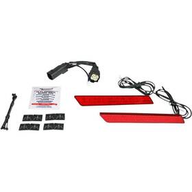 Cd-latch-dc4-r Custom Dynamics Red Dual Color Led Saddlebag Latch Lightz 4 Harley Flh/flt