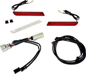 Cd-tke-ref-14-r Custom Dynamics Red Led Fender Reflector Light For 2014-2024 Harley Trike Models