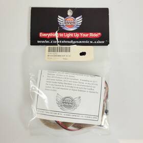 Gen-200-r-1157-t Custom Dynamics Led Flat Rear Turn Signal Inserts Red Bulb For Harley 10-13 Street Road Glide
