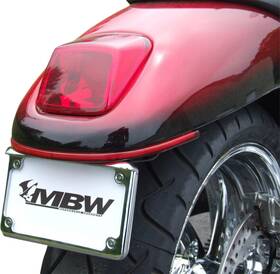 Hdv-240-red-red Custom Dynamics 240 Mm Rear Wrap Around Red Led Turn Signals Harley Vrod V-rod