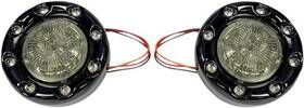 Pb-br-rr-57-bs Custom Dynamics Probeam Bullet Ringz Rear Turn Signals Black Amber/smoke