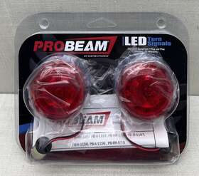 Pb-r-1156 Custom Dynamics Pbr1156 Red Bullet Style Probeam 1156 Led Turn Signal Inserts