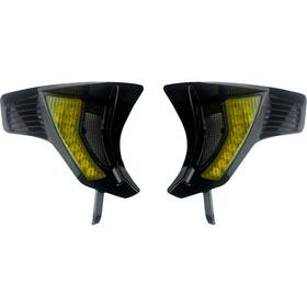 Sd-rg23-vts-ab Custom Dynamics Cd Yellow Lens Shark Demon Integrated Front Turn Signal Vents Harley 23-25 Fltrx