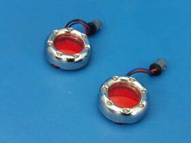 X10-2079 Custom Dynamics For Harley-davidson 2.5 Inch Red Signal Leds