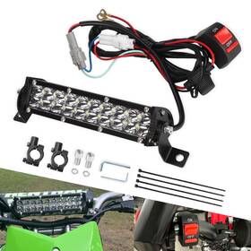 Jx-00222 Cylemoto Motorcycle Led Light Bar And On-off Switch Headlight Kit For Crf110 Black