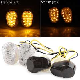 Dictorcoltd 310002312361 Pair Led E-marked Turn Signal Lights Indicator For Kawasaki Ninja Zx6r Zx9r Zx7r