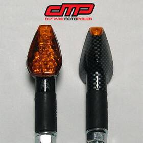 900-0084 Dmp Dual Ind Long Stalk Led Cf Turn Signal Light Amb/amb