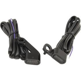 187092 Drag Specialties Ds Led Handlebar Marker Lights Black Smoke Lens Harley With Mechanical Clutch