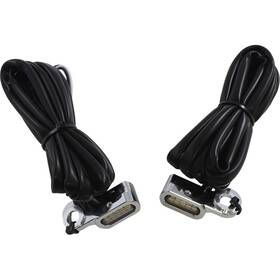 2040-2778 Drag Specialties Led Handlebar Marker Lights - Chrome Clear Lens