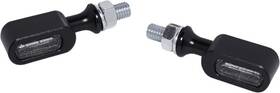 28390147 Drag Specialties Universal Marker Lights Matte Black Clear