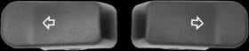 77447 Drag Specialties Turn Signal Switch Extension Caps - Black