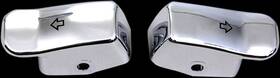 77447c Drag Specialties Turn Signal Switch Extension Caps - Chrome