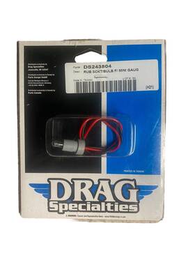 Ds-243804 Drag Specialties Replacement Rubber Push-in Socket/bulb Assembly For Harley Early Or Late Style