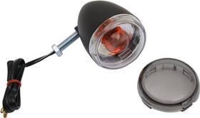 Xf-2-2020-1429 Drag Specialties Rear Turn Signal 1156 - Black/smoke Lens 2020-1429