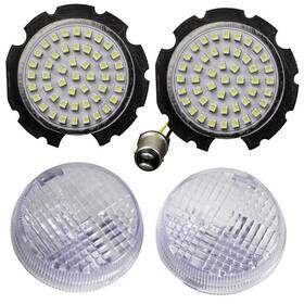 8748ts-g2-vtx-c Eagle Lights Gen Ii Led Front Turn Signals White Drl Clear Lenses For Honda Vtx