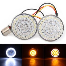 48-smd Earthoee 331234100489 Led Turn Signal Light Bulb Lamp Fit Bobber Chopper Cafe Racer 2pcs