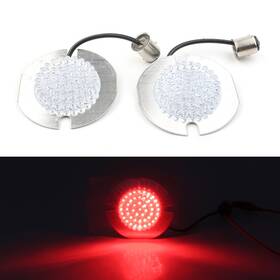 Earthoee 331234105859 1157 Led Turn Signal Light Indicator Inserts For Harley Electra/ultra/road Glide