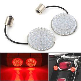 1156 Earthoee 331234265331 2x Led Rear Turn Signal Light Blinker For Harley-davidson Hd Road King Red
