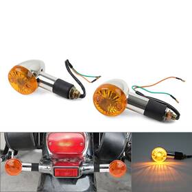 Earthoee 536123298654 2x Amber Turn Signal Lights 10mm For Suzuki Boulevard C109r C50 C90 S 40 50 Us