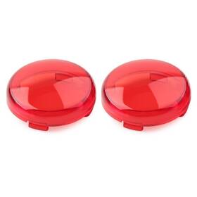 Efmotorshop 211311337918 Abs Turn Signal Lens Light Cover Guard For Harley Touring Softail Dyna 2pcs Red