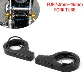 Efmotorshop 336245128552 Us Black Motor Fork Turn Signal Light Indicator Led Amber For Harley Touring
