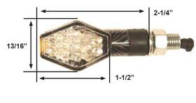 61-75370 Emgo Led Diamond Signal Light Chrome Finish