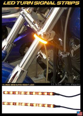 453453453 Emissive Leds Amber Led Fork Turn Indicator Lights Ohlins Sachs Showa Kyb Nissin