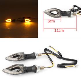 Enen-tradingusa 612050881081 12v Led Turn Signal Indicator Blinker Amber Light Clear Lens For Honda Kawasaki