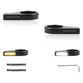 Facailaha Facai190 Motorcycle Front Fork Led Turn Signals Universal Amber White