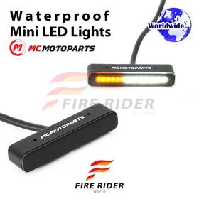 Fr-ttl-388whyw-pn010 Fireriderworld For Motor Fairing 2pcs Smoke Led Turn Signals Light Running Mini Blinker