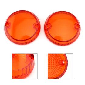 Flashbuyeasy 550728615722 2pcs Turn Signal Lens Cover Fit Kawasaki Vulcan 1500 Classic Mean Streak Amber