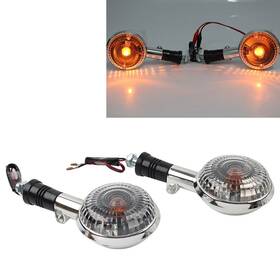 Flashbuyeasy 550749594341 Turn Signal Indicator Light For Vstar Xvs Xv400 650 1100 1300 V-max 1200 Clear
