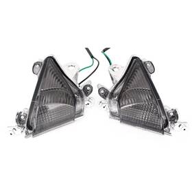 Fortodayy 550755558900 Front Turn Signal Smoke Lens Cover Fit Kawasaki Ninja Zx10r 04-05 Pair Motorcyle