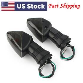 Goodcde 510001174551 1 Pair Black Turn Signal Indicator Light For Kawasaki Ninja Zx-6r 2007-2012 11
