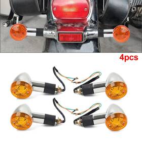 Goodcde 665321497276 4x Amber Turn Signal Lights 10mm For Suzuki Boulevard C109r C50 C90 S 40 50 83