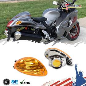 Rb-532ah Gtinthebox Amber Rear Turn Signal Lights For 2008-2020 Suzuki Hayabusa Gsx1300 R/ra/rz 1340
