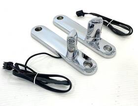 12-760 Harley-davidson Oem 06-13 Touring Arlen Ness Power Led Chrome Front Turn Signal Bar