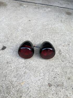 45803 Harley-davidson Oem Softail Dyna Black Turn Signals